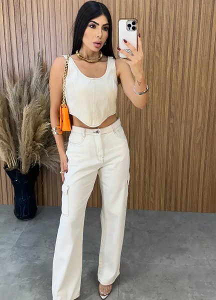 Cropped Jeans Carol - Off