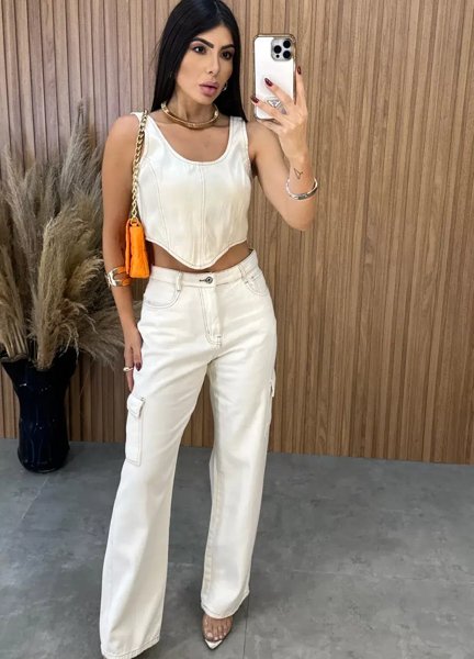 Cropped Jeans Carol - Off