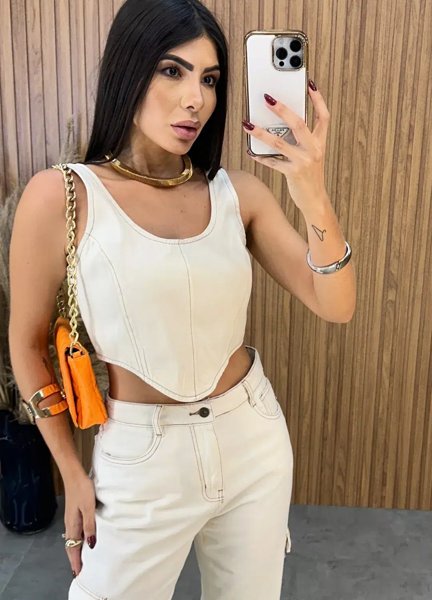 Cropped Jeans Carol - Off