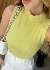 Cropped Gringa Canelado - Lima