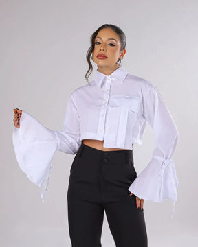 Blusa De Bolso Branco