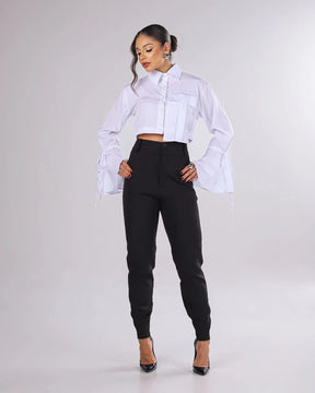 Blusa De Bolso Branco