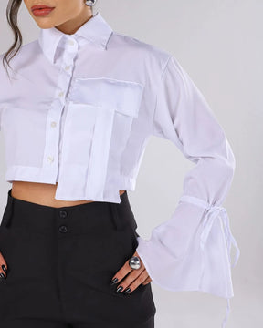 Blusa De Bolso Branco