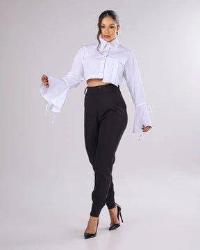 Blusa De Bolso Branco